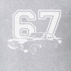 1967 BUICK SKYLARK Side White Graphic Year T Shirt