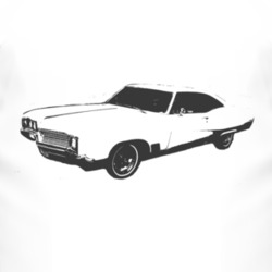 1967 BUICK WILDCAT Side Black Graphic T Shirt