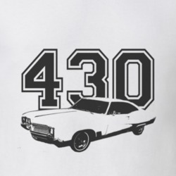 1967 BUICK WILDCAT Side Black Graphic Engine Size T Shirt