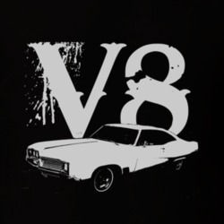 1967 BUICK WILDCAT Side White Graphic V8 T Shirt