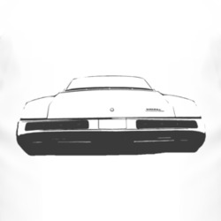 1968 BUICK RIVIERA Rear Black Graphic T Shirt