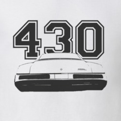 1968 BUICK RIVIERA Rear Black Graphic Engine Size T Shirt