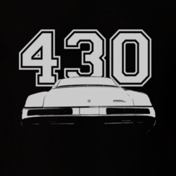 1968 BUICK RIVIERA Rear White Graphic Engine Size T Shirt