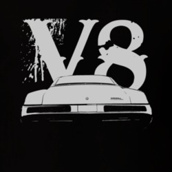 1968 BUICK RIVIERA Rear White Graphic V8 T Shirt