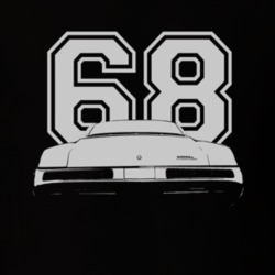 1968 BUICK RIVIERA Rear White Graphic Year T Shirt