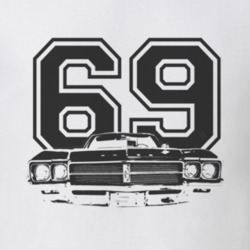 1969 BUICK SKYLARK Grill Black Graphic Year T Shirt