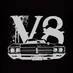 1969_BUICK_ SKYLARK_Grill_White Graphic_V8 T Shirt