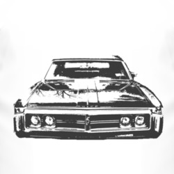 1969 BUICK  WILDCAT Grill Black Graphic T Shirt