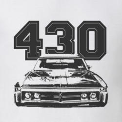 1969 BUICK WILDCAT Grill Black Graphic Engine Size T Shirt