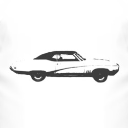 1969_BUICK_SKYLARK_Side_Black Graphic T Shirt