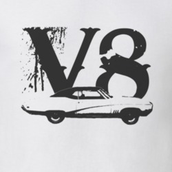 1969 BUICK SKYLARK Side Black Graphic V8 T Shirt
