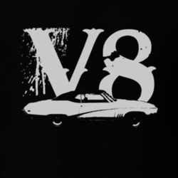 1969 BUICK SKYLARK Side White Graphic V8 T Shirt