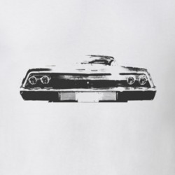 1969 CHEVY BEL AIR Rear Black Graphic T Shirt