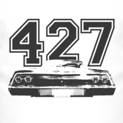1969 CHEVY BEL AIR Rear Black Graphic Engine Size T Shirt