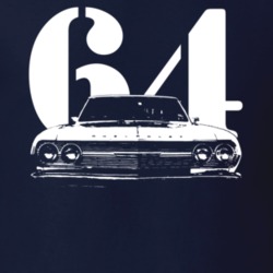 1964 Chevelle Grill View With Year Dark T Shirt