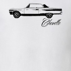 1964 Chevelle Side View With Model Name Light Color Shirt