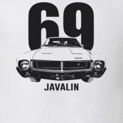 1969 Javalin Grill View With Year And Model Light Color T Shirt