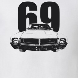 1969 Javalin Grill View With Year Light Color T Shirt