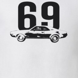 1969 Javalin Side View With Year Light Color T Shirt