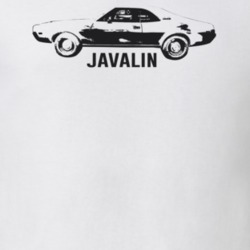 1969 Javalin Side View With Model Light Color T Shirt