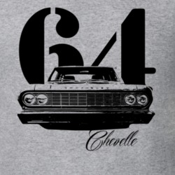 1964 Chevelle Grill View With Year And Model Light Color Shirt