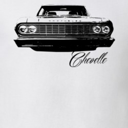 1964 Chevelle Grill View With Model Name Light Color T Shirt