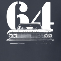 1964 Chevele Grill View With Year Dark T Shirt