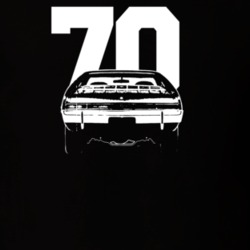 1970 AMX Rear View With Year Dark Color T Shirt