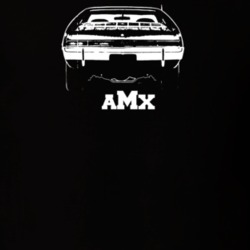 1970 AMX Rear View With Model Dark Color T Shirt