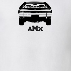 1970 AMX Rear View With Model Light Color T Shirt