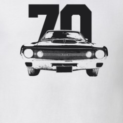 1970 AMX Grill View With Year Light Color T Shirt