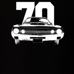 1970 AMX Grill View With Year Dark Color T Shirt