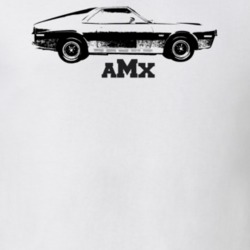 1970 AMX Side View With Model Light Color T Shirt