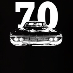 1970 Polara Grill View With Year Dark Color T Shirt