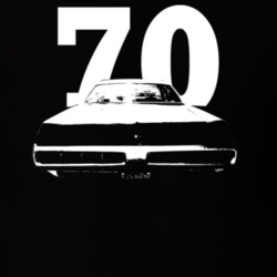 1970 Polara Rear View With Year Dark Color T Shirt