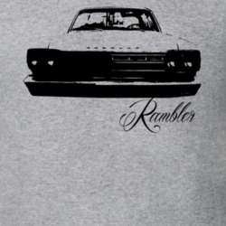 1966 Rambler Classic Grill View Wtih Name Light Color T Shirt