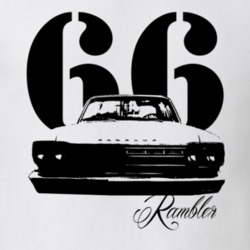 1966 Rambler Classic Grill VIew With Year and Model Light Color T Shir