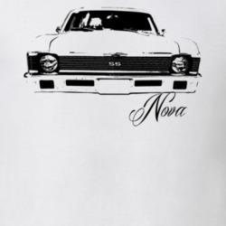 1971 Nova Grill View With Model White T Shirt