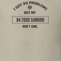 I Got 99 Problems But My 1984 2000 Sunbird Ain't One Funny T Shirt