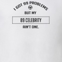 I Got 99 Problems But My 1989 Celebrity Ain't One Funny T Shirt
