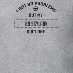 I Got 99 Problems But My 1989 Skylark Ain't One Funny T Shirt