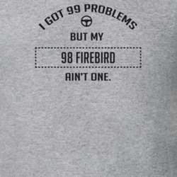 I Got 99 Problems But My 1998 Firebird Ain't One Funny T Shirt