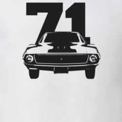 1971 Javelin Grill View With Year Light Color T Shirt