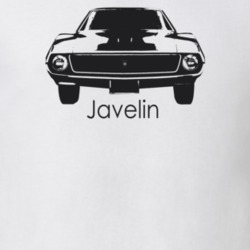 1971 Javelin Grill View With Model Light Color T Shirt