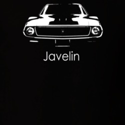1971 Javelin Grill View With Model Dark Color T Shirt
