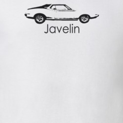 1971 Javelin Side View With Model Light Color T Shirt