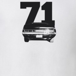 1971 Javelin Rear View With Year Light Color T Shirt