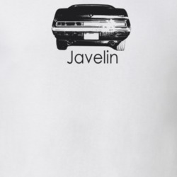 1971 Javelin Rear View With Model Light Color T Shirt
