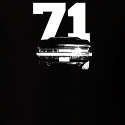 1971 Javelin Rear View With Year Dark Color T Shirt