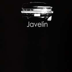1971 Javelin Rear View With Model Dark Color T Shirt